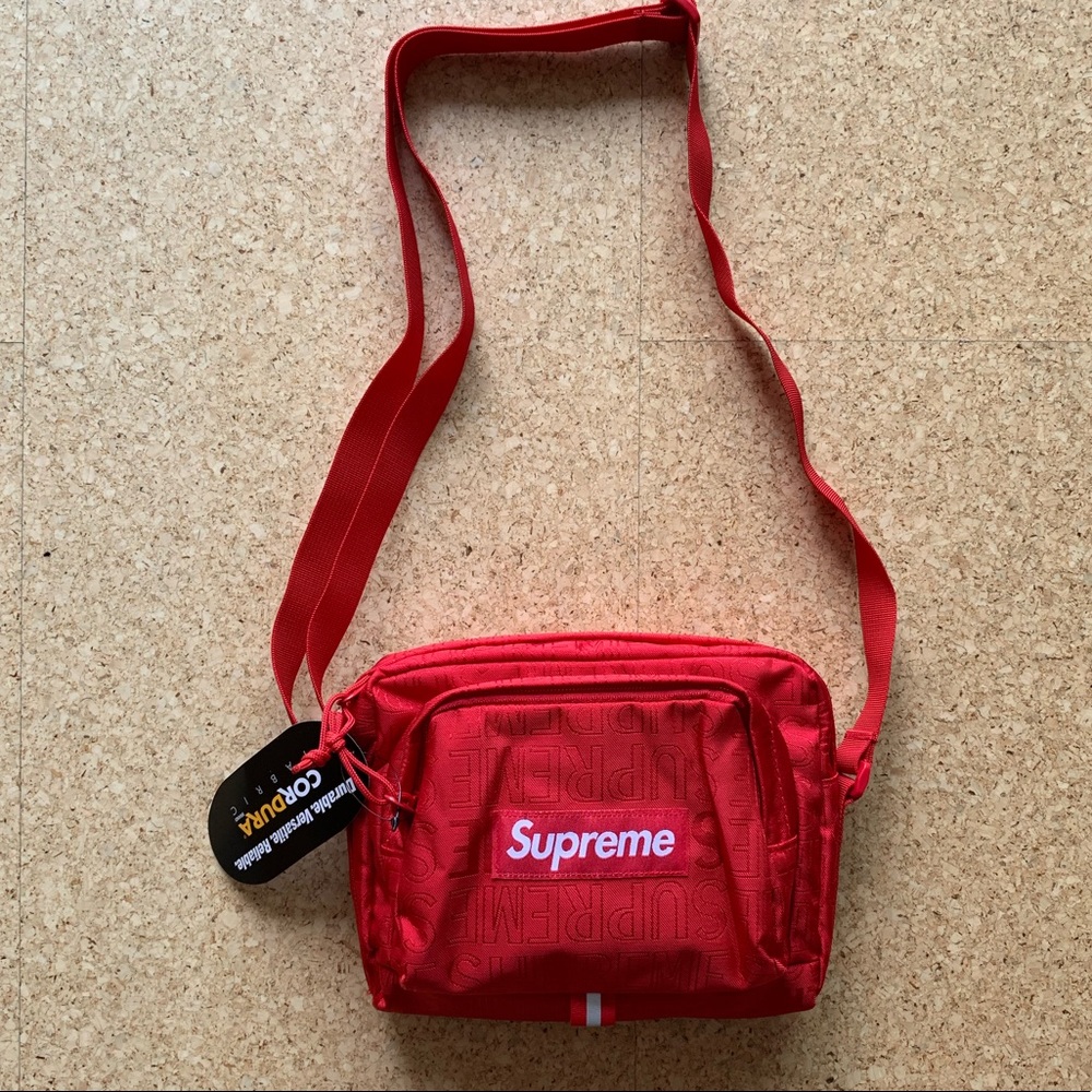 SS19 Supreme Red Shoulder Bag